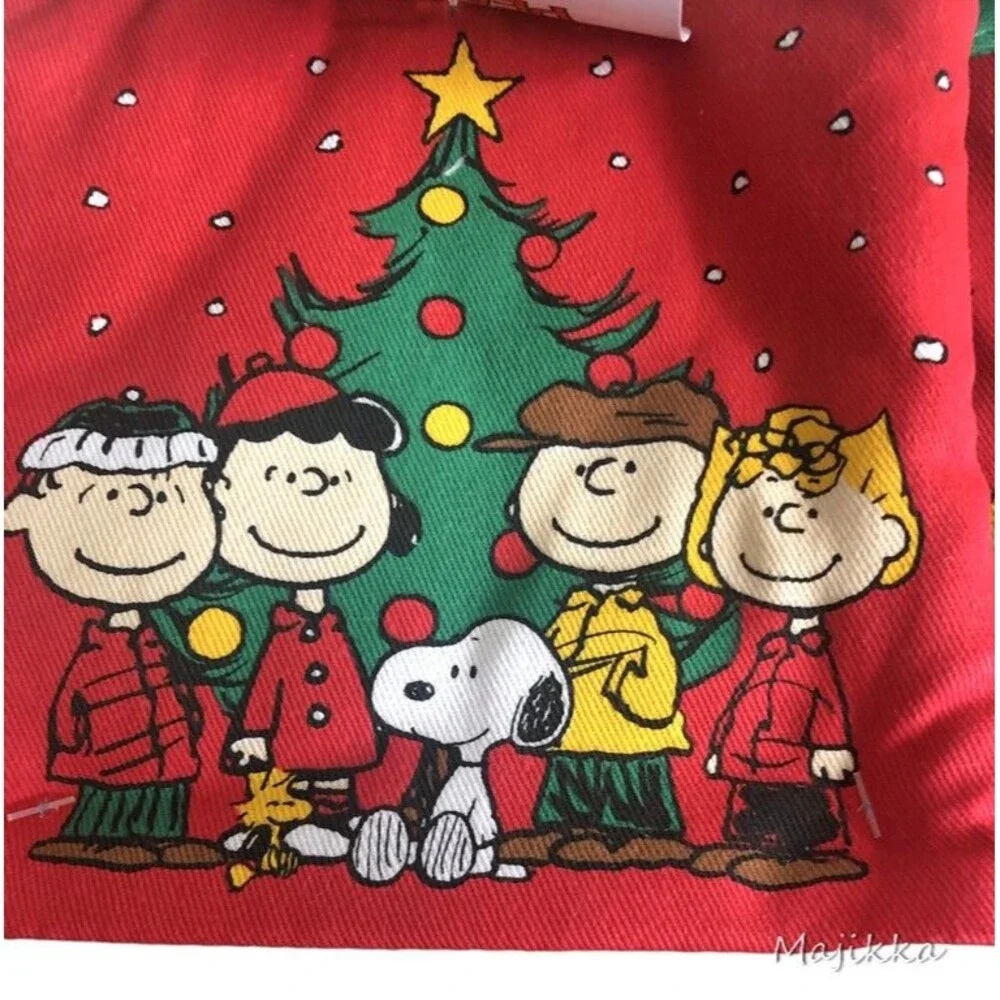 Peanuts Snoopy Christmas Oven Mitt and Potholder Kitchen Neoprene Lined 2 Piece